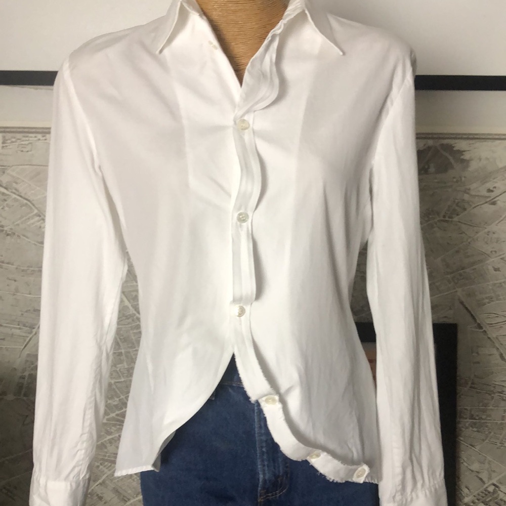 YOHJI YAMAMOTO, Classic White Button-Down Shirt Size S - Picture 9 of 15